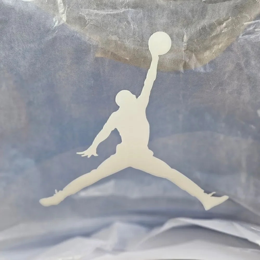 Air Jordan UNC Shoe Bag Soft Box Translucent Blue Jumpman Logo Zippers Brand New